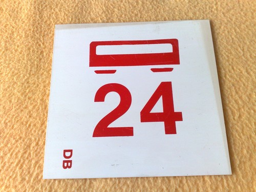 Wagennummer maße 12 - db, 24